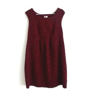 woman's red formal dress